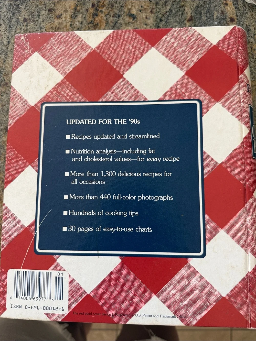 Better Homes And Gardens Red & White Gingham New Cook Book 1989